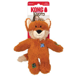 KONG Wild Knots Plüschspielzeug Fuchs mit Seil für Hunde Größe S/M – Bild 1 von 4