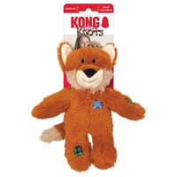 Produktbild von KONG Wild Knots Plüschspielzeug Fuchs mit Seil für Hunde Größe S/M