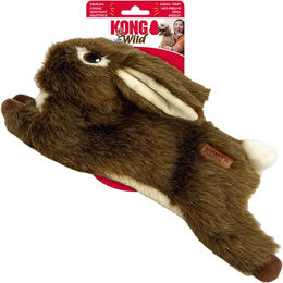 KONG Wild Low Stuffing Hundespielzeug Kaninchen Plüsch Braun Größe M - 1 Stk. – Bild 1 von 4