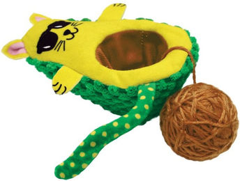 KONG Wrangler AvoCATo Catnip-Spielzeug für Katzen aus Polyester in Bunt - 1 Stk. – Bild 1 von 6