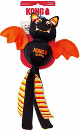 Produktbild von Kong Wubba Ballistic Halloween Fledermaus Quietschspielzeug für Hunde aus Plüsch Größe L