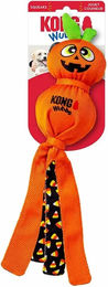 Produktbild von Kong Wubba Ballistic Halloween Kürbis Quietschspielzeug aus Plüsch für Hunde in Orange