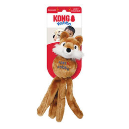 KONG Wubba Friends Quietschspielzeug aus Plüsch für kleine Hunde in Braun Größe S - 1 Stk. – Bild 1 von 2