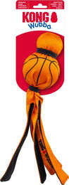 KONG Wubba Sport Hundespielzeug Basketball groß aus Nylon mit Quietscher und Schlenkerschwanz – Bild 1 von 3