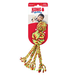 Produktbild von KONG Wubba Weaves Hundespielzeug mit Seil in Bunt Größe S