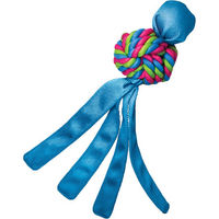 Produktbild von KONG Wubba Weaves Wurfspielzeug aus Baumwolle Bunt Größe L