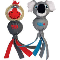 Produktbild von KONG Wubba Zoo Koala Plüschspielzeug für Hunde in Blau und Grau