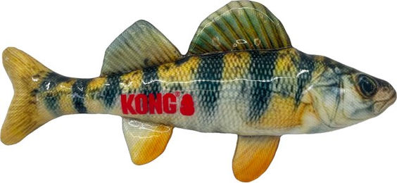 Produktbild von KONG Wurfspielzeug Wild Shieldz Barsch in Grün und Bunt aus Polyester Größe M