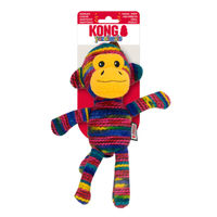 Produktbild von KONG Yarnimals Monkey Hundespielzeug aus Wolle Bunt Medium bis Large