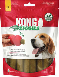 KONG Ziggies Enhanced Zahnpflege-Snack für Welpen und kleine Hunde S Vegan und ohne tierisches Protein 198 g - 198 g – Bild 1 von 4