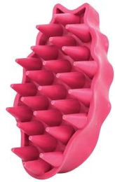 KONG ZoomGroom Hundebürste aus Gummi in Rosa - 1 Stk. – Bild 1 von 3