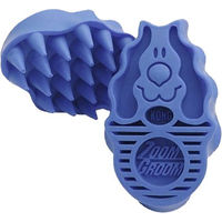 Produktbild von KONG ZoomGroom Hundebürste aus TPR in Blau oder Lila - 1 Stk.