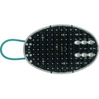 Produktbild von kooa 2-in-1 Katzenpflege-Ecke Bürste aus Kunststoff in Grün und Grau - 1 Stk.
