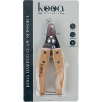 Produktbild von kooa Bambus-Krallenschere aus Edelstahl für Katzen klein bis mittel Braun L 15,4 x 5,4 x 1,4 cm