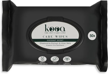 Produktbild von kooa Care Wipes Reinigungstücher mit Kokos-Duft vegan 50 Stück