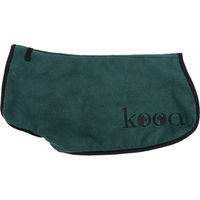 Produktbild von kooa Deluxe Hundebademantel aus Mikrofaser in Grün Größe XL mit 69 cm Rückenlänge