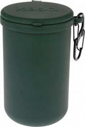 kooa Entsorgungsbehälter für Hundekotbeutel aus Silikon Grün Ø 8 x H 13,5 cm – Bild 1 von 8