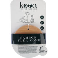 Produktbild von kooa Flohkamm aus Bambus für alle Tiergrößen L 10 x B 6,7 x H 1 cm