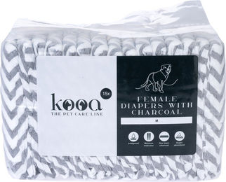 Produktbild von kooa Hundewindeln aus Stoff mit Holzkohle wasserdicht Größe M