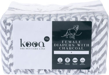 Produktbild von kooa Hundewindeln mit Holzkohle waterproof Stoff Größe XS