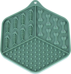 Produktbild von kooa Schleckmatte Bathtime Intelligenzspielzeug aus Silikon Grün 18,5 x 15,5 x 1 cm