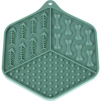 Produktbild von kooa Schleckmatte Bathtime Intelligenzspielzeug aus Silikon Grün 18,5 x 15,5 x 1 cm