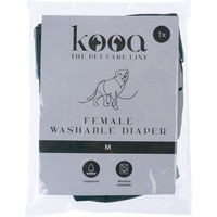 Produktbild von kooa Waschbare Hundewindel für Hündinnen aus Polyester Größe M in Grün Weiß