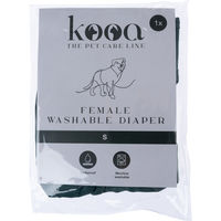 Produktbild von kooa Waschbare Hundewindel für Hündinnen aus Polyester Größe S in Grün Weiß