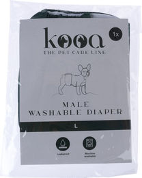 Produktbild von kooa Waschbare Rüdenwindel für Hunde Größe L aus Polyester