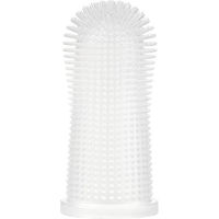 Produktbild von kooa Zahnbürste aus Silikon für die Zahnpflege in Weiß und Transparent L 5 cm - 1 Stk.