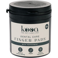 Produktbild von kooa Zahnpflege Fingerpads Schwarz 50 Stück - 50 Stk.