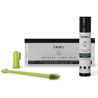 Produktbild von kooa Zahnpflegeset mit Zahnbürste, Silikon-Fingerling und veganem Zahngel Huhn 50 ml - 50 ml