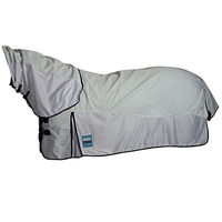 Produktbild von Kool Coat Airstream Combo Neck Fly Rug mit Hidden Surcingle III in Weiß und Navy