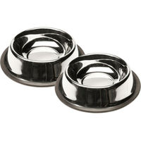 Produktbild von Koopman Futternapf für Hunde aus Edelstahl mit Anti-Rutsch-Funktion 2er Set 430 ml - 2 x 430 ml