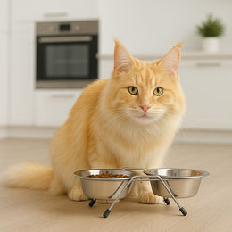 Koopman Futternapf Mini aus Edelstahl für Hunde und Katzen Silber 2er Set – Bild 1 von 11