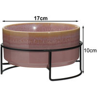 Produktbild von Koopman Futternapf Set für Hunde und Katzen aus Keramik 2er Pack Rosa 17x10cm