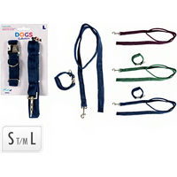 Produktbild von Koopman Hund Set aus Halsband und Leine in Blau 120 cm