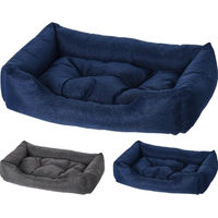 Produktbild von Koopman International Hundebett Xmas aus Polyester in Blau Bunt 61 x 45 x 12 cm
