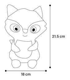 Produktbild von Koppo Flamingo Hundespielzeug aus Plüsch in Braun und Beige 18x11x21,5 cm