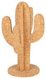 Kork-Deko Schredder-Kaktus aus Naturkork veganes Knabberspielzeug für Wellensittiche Papageien und Vögel 18 cm hoch – Bild 1 von 1