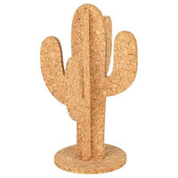 Produktbild von Kork-Deko Schredder-Kaktus aus Naturkork veganes Knabberspielzeug für Wellensittiche Papageien und Vögel 18 cm hoch