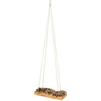 Produktbild von Kork-Deko Vogelspielplatz Vogelschaukel aus Naturkorkrinde 15x30 cm für Käfig und Voliere