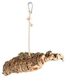 Kork-Schaukel aus Naturkork als Spielzeug und Knabberzubehör für Vögel und Nager - 1 Stk. – Bild 1 von 13