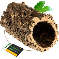 Produktbild von Korkröhre aus Naturkorkrinde als Tunnel und Unterschlupf für Nager, Kaninchen, Reptilien und Vögel 30 cm