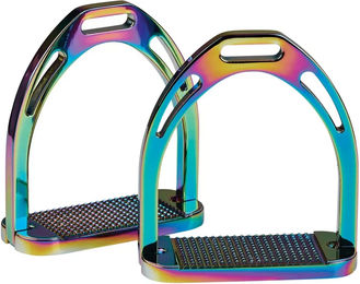 Korsteel Aluminium Steigbügel Rainbow Bunt 4 1/2 Zoll – Bild 1 von 2