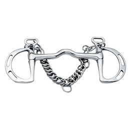 Produktbild von Korsteel Cambridge Mouth Kimblewick Gebiss mit Slot Rings Silber 5 1/2 inch