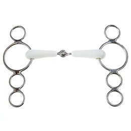 Produktbild von Korsteel Dutch Gag Flexi Bit Gebiss 5 1/2 Inch Cream Beige