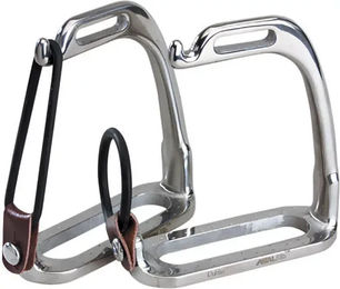 Korsteel Pfauengliederstirrups aus Edelstahl in Silber 4 3/4 Zoll - 12,07 cm – Bild 1 von 2