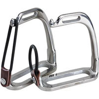 Produktbild von Korsteel Pfauengliederstirrups aus Edelstahl in Silber 4 3/4 Zoll - 12,07 cm