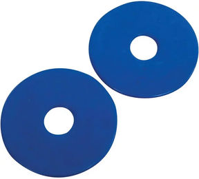 Korsteel Unterlegscheiben für Pferdegebisse aus Gummi Blau One Size – Bild 1 von 2